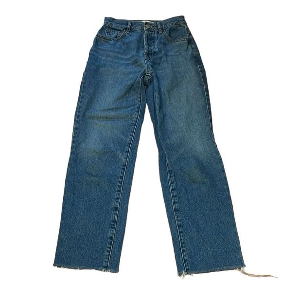PacSun Button Fly, High Rise Straight Jeans, 100% cotton denim, 23 - Picture 1 of 10